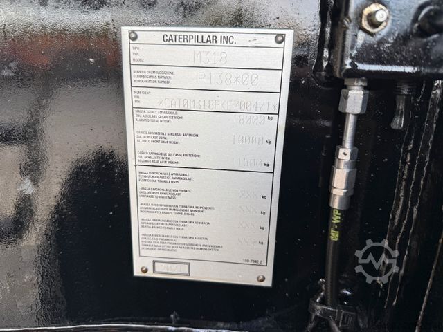 Mobile excavator CATERPILLAR M318 NEW GEN OQ65 ZS Klima 180° TOP