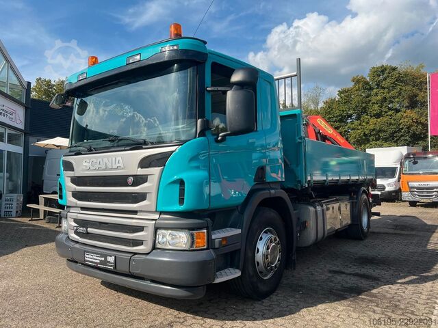 Żuraw samochodowy SCANIA P320 Kipper Funk-Kran PK11002*36Tkm*Euro6*AHK*