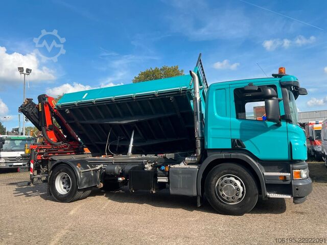 Żuraw samochodowy SCANIA P320 Kipper Funk-Kran PK11002*36Tkm*Euro6*AHK*