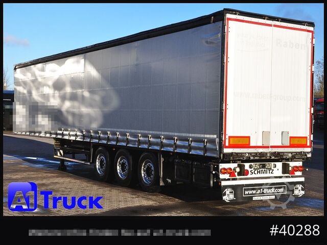 Auflieger mit Pritsche & Plane SCHMITZ S01, Code XL, verzinkt, neue Plane, Liftachse