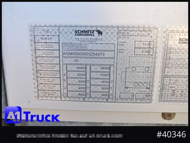 Semi-reboque aberto com lona SCHMITZ SCS 24, Mega, neue Plane, verzinkt