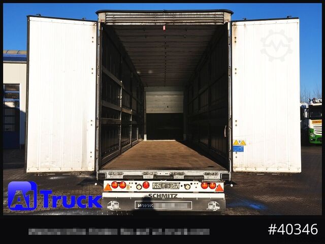 Semi-reboque aberto com lona SCHMITZ SCS 24, Mega, neue Plane, verzinkt