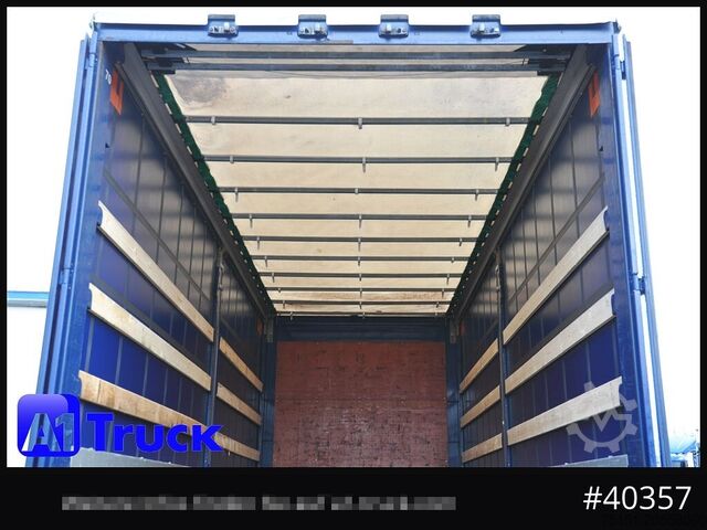 Wechselbrücke mit Pritsche & Plane KRONE Wechselbrücke 7,45, Code XL, Bordwand, neue Plane