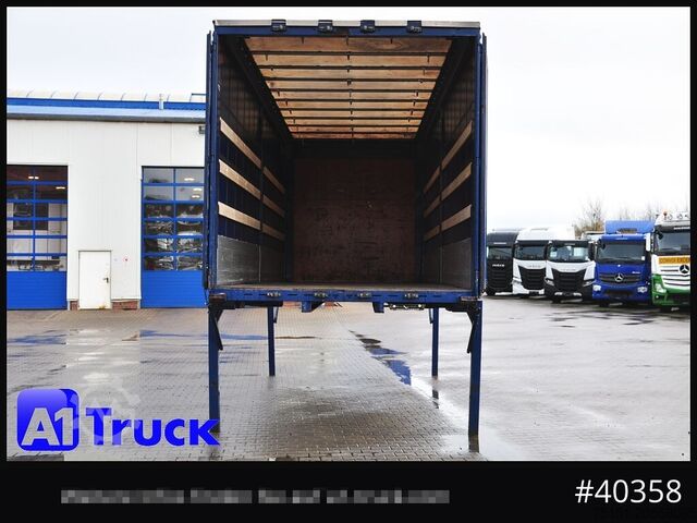 Wechselbrücke mit Pritsche & Plane KRONE Wechselbrücke 7,45, Code XL, Bordwand, neue Plane