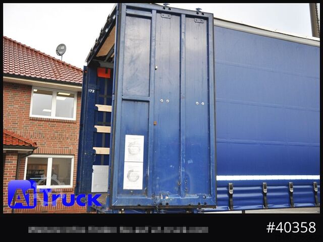 Wissellaadbak met open laadbak en zeil KRONE Wechselbrücke 7,45, Code XL, Bordwand, neue Plane