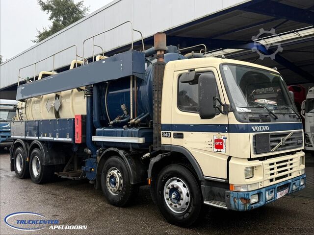 Saugfahrzeug Volvo FM 12-340 8x4 Steel spring, RVS 316, 198000 km,...