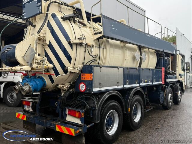 Saugfahrzeug Volvo FM 12-340 8x4 Steel spring, RVS 316, 198000 km,...