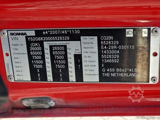 Sistema BDF Scania G 6x2*4 BDF - Retarder - Loadlift - Full air - ...