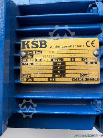  KSB ETABLOC-G 32-125.1/222 – 2,2 kW KSB ETABLOC-G 32-125.1/222 – 2,2 kW