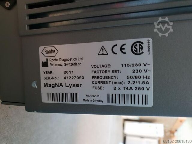 Roche MagNA Lyser nicht verfügbar Roche MagNA Lyser