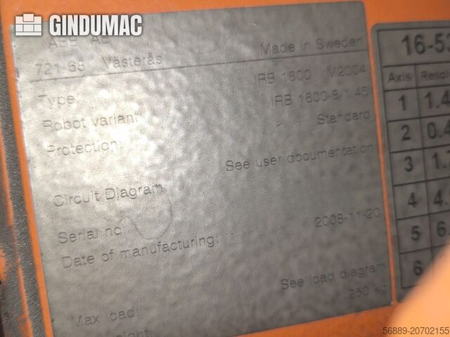 Brazo robótico ABB IRB 1600