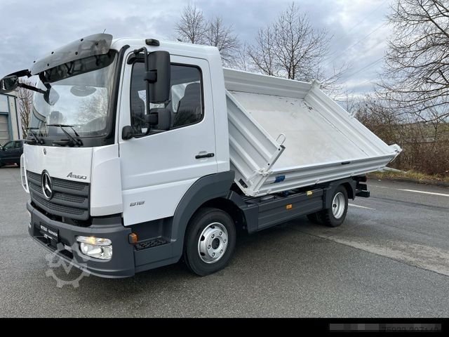 Șasiu de dubă MERCEDES-BENZ Atego 818 K 4x2 3-S.-Kipper+Klima+2xAHK+2100 km!