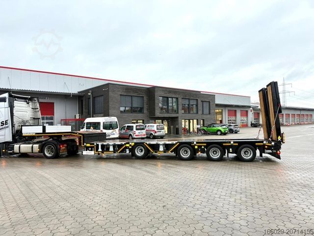 Semiremorcă cu platformă joasă KÄSSBOHRER K.SLA R 4 / 2N 18/40 Tieflader Radmulden tele