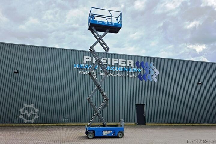Scherenhebebühne Genie GS2646 Electric, Working Height 9.80m, Capacity 45