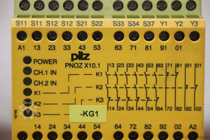 Safety relay pilz PNOZ X10.1 24VDC 6n/o 4n/c 3LED
