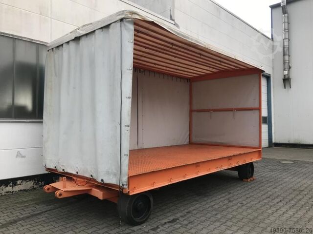 Platformtransportwagen, zwaarlastaanhangwagen; industrieaanhanger met 2-assige draaischamelbesturing Plan - MAFI 11 (20 Tonnen)