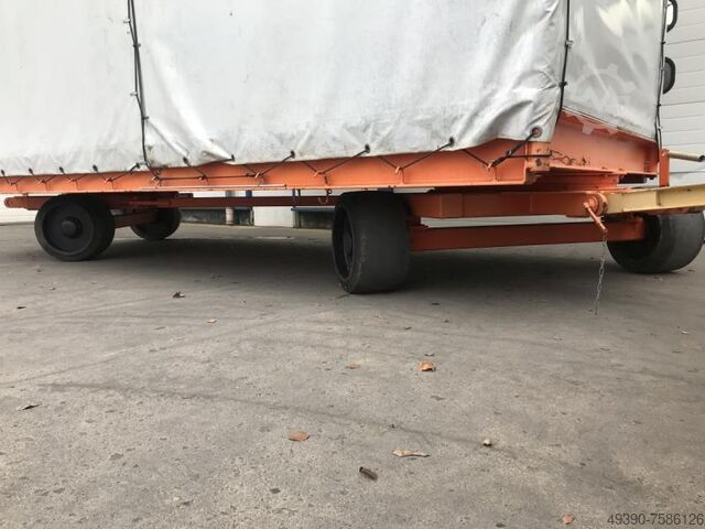 Platformtransportwagen, zwaarlastaanhangwagen; industrieaanhanger met 2-assige draaischamelbesturing Plan - MAFI 11 (20 Tonnen)