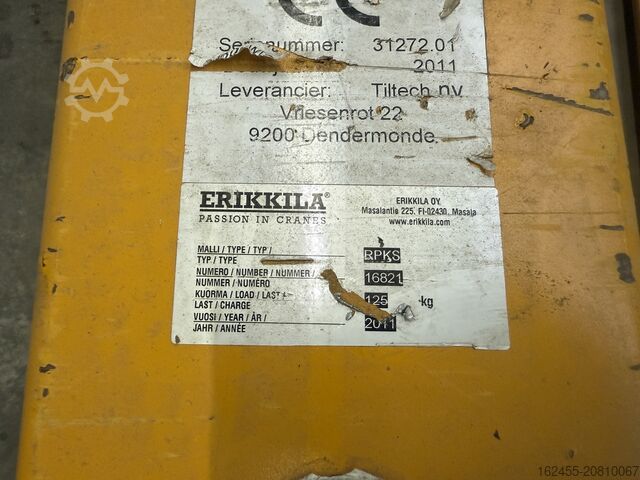 Vákuumemelő, vákuumemelő berendezés ERIKKILA RPKS