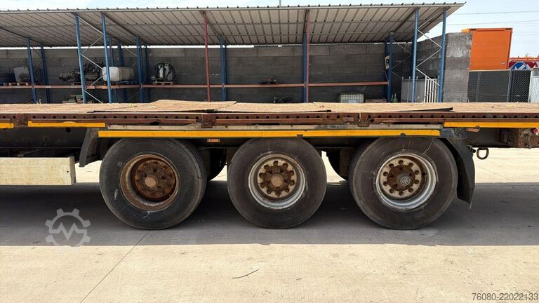 Atrelado da plataforma Krone SD27 (DRUM BRAKES / FREINS TAMBOURS / REMORQUE ...