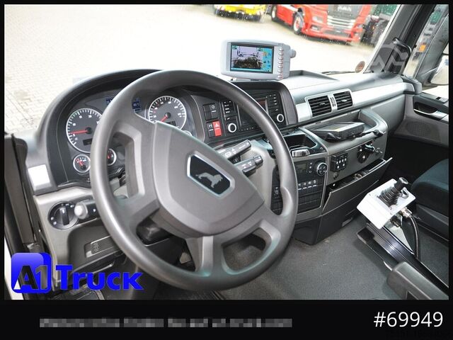 Vuilniswagen MAN TGS 26.320, Faun 533 Frontlader, Überkopflader Müllwagen,