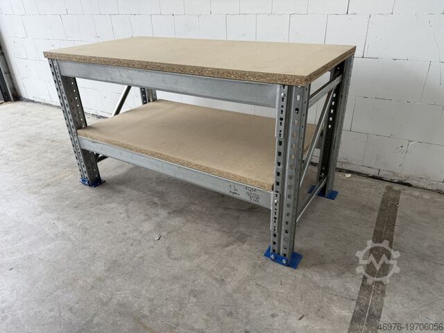1.665 × 820 × 938 mm / 2 niveauer Dexion Speedlock P90 Werkbank Werktisch Arbeitstisch
