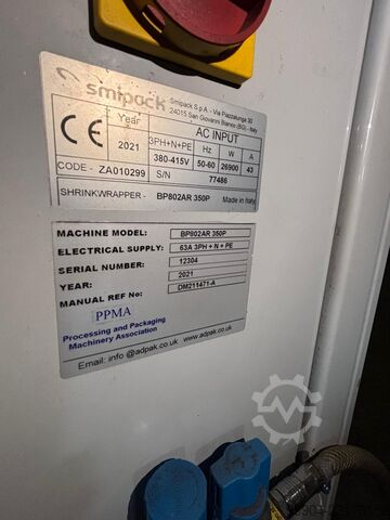 Smipack Heat Shrink Tunnel Smipack Heat Shrink Tunnel BP802 AR 350P