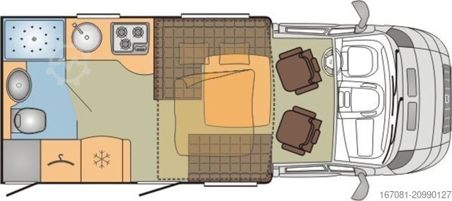 Félintegrált lakóautó BÜRSTNER Ixeo Time IT 590