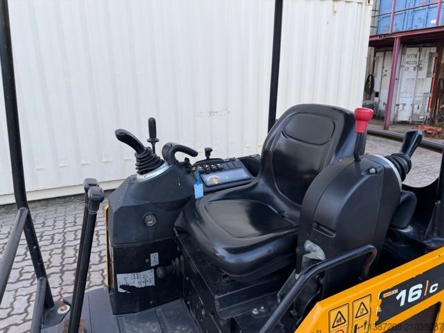 Minigraafmachine JCB 16C-1 /2022 BJ/ 852 H / verbr. Laufwerk/2xLöffel