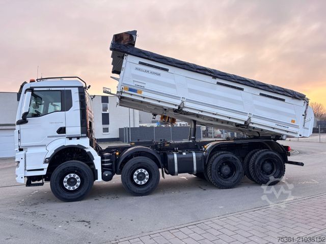 Camion-benne tricar MAN TGS 35.540 MEILLER-Bordmatik + el. Plane Navi