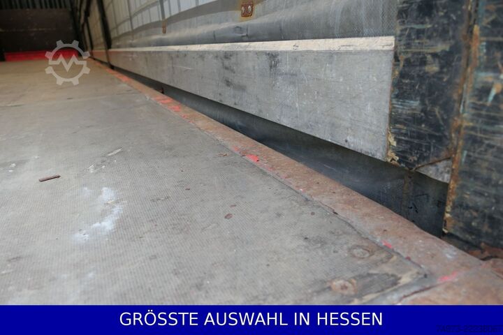 Open oplegger met zeil KRONE Liftachse Palettenkasten BPW Hubdach