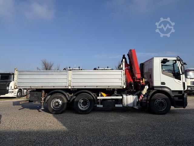 Kiepwagen Iveco Stralis 260SY46 Kipper + Kran FASSI F195