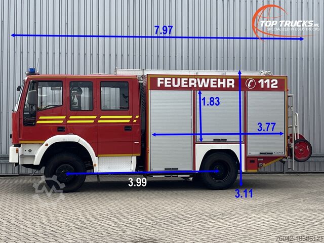 Brandweerwagen Iveco 135 E22 Eurofire 4x4 - 1.600 ltr -Brandweer, Fe...