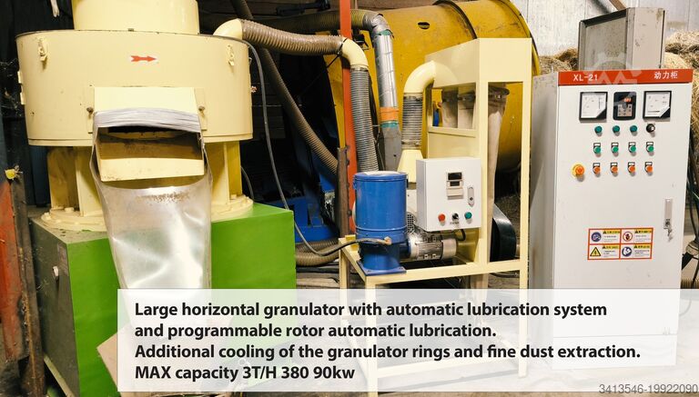 Pelletspress Global Machinery; HOPE; High capacity granulator plan 3T/H