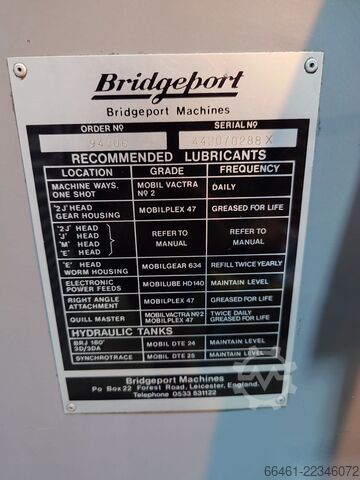 Freesmachine Bridgeport 2HP