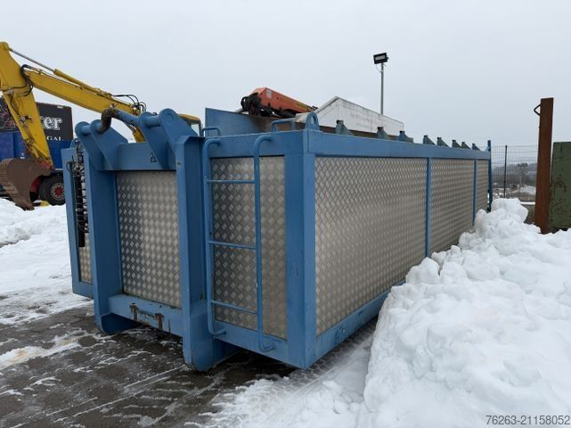 Hákový nosič kontejnerů SCANIA Graber ISOGRA Asphalt Thermo Silo Mulde 15 cbm