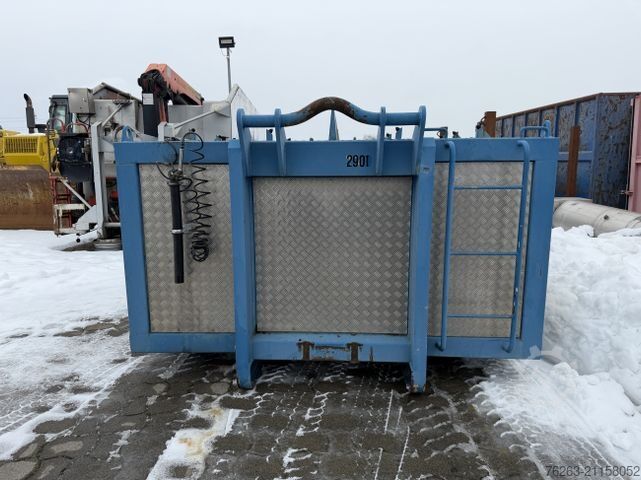 Hákový nosič kontejnerů SCANIA Graber ISOGRA Asphalt Thermo Silo Mulde 15 cbm