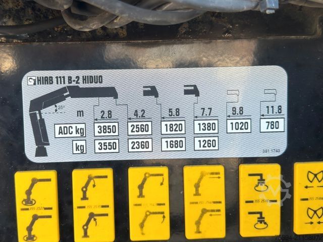 Jeřáb na nákladním automobilu RENAULT T 380 * HIAB 111 B - 2 HIDUO + FUNK / 6x2!