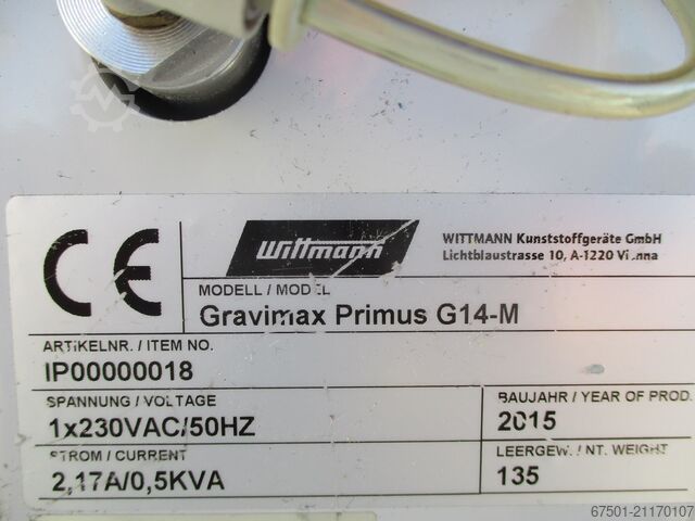 Gravimax gravimetriske doseringsenheder WITTMANN Dosiergeräte Mischer GRAVIMAX Primus G14 M (3403)