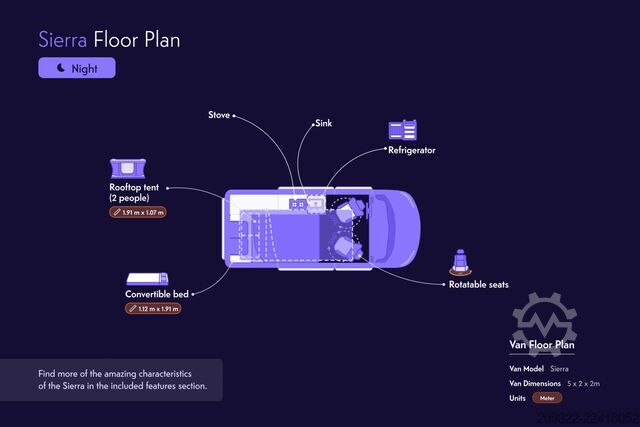Caravana/autocaravana 2022 Ford Panama | Manuell | Uppfällbart tak