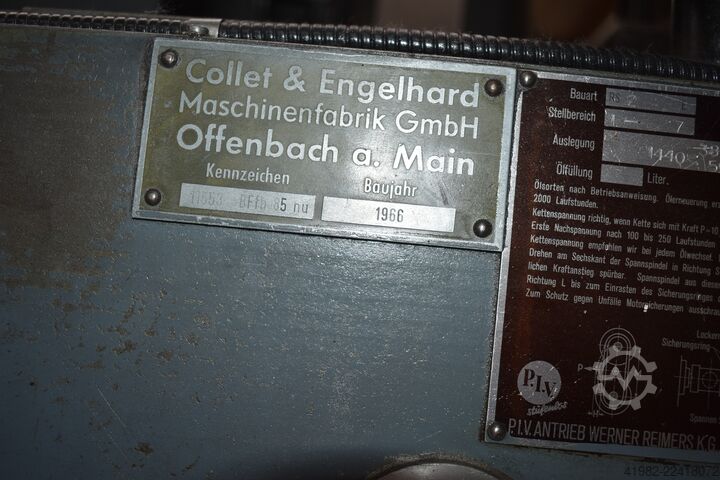 Asztali fúró-marógép COLLET & ENGELHARD BFfB 85 n