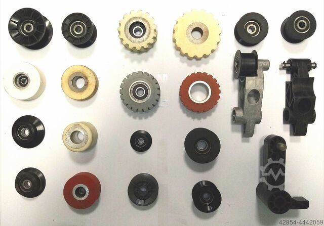 Onderdelen voor kantenaanlijmmachines. Scm Bordatrici, Squadraborda, Squadratrici