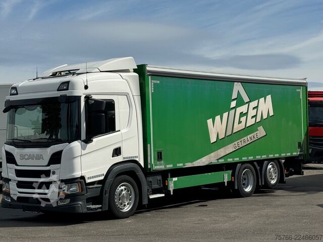 Içecek kamyonu SCANIA P 320 / LBW / 2 x AHK / LENKACHSE / 18 PAL
