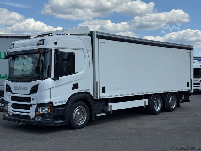 Içecek kamyonu SCANIA P 320 / LBW / 2 x AHK / LENKACHSE / 18 PAL