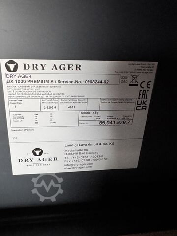 Rijpingskast (koelkast voor het rijpen van producten zoals vlees of kaas) DRY AGER DX1000 Premium(S)