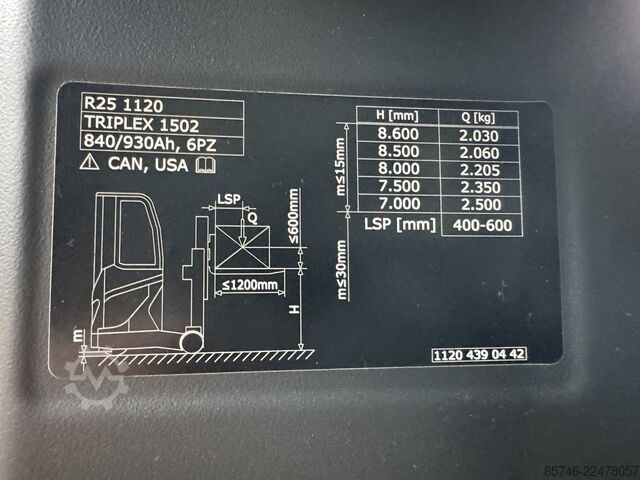 R 25  * FULL cabin !! Triplex FFL !! DEMO !!! LINDE R 25 -  * FULL cabin !! Triplex FFL !! DEMO !!!