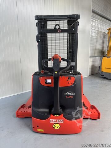 L 20 mint * DEMO * Atex EX * Proplan 2GD / Zóna 1 - 21 - 22 * Triplex FFL !! ÚJ akkumulátor !! LINDE L 20 as * DEMO * Atex EX * Proplan 2GD / Zone 1 - 21 - 22 * Triplex FFL !! NEW battery !!