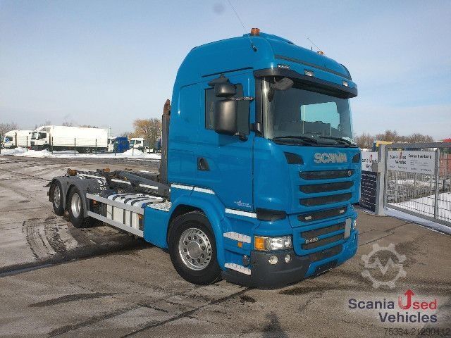 Roll-off tipper truck Scania R 450 LB6x2*4HNA Abrollkipper Meiller RK20.65