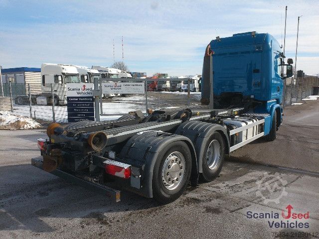 Roll-off tipper truck Scania R 450 LB6x2*4HNA Abrollkipper Meiller RK20.65