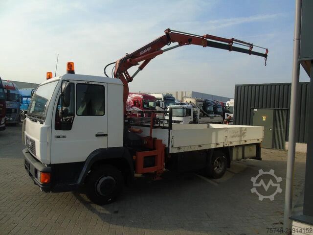 Darus teherautó MAN 8.163 + ATLAS 60.1 + MANUAL + EURO 2 + 127KM!!
