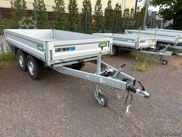 Remorque benne trilibérale UNSINN FZ-TECHNIK UDK 2627-14-1500 Hinterkipper 100 KMH